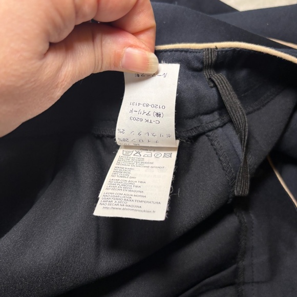 Elegant Alain Manoukian Skirtsuit - black with white trim - Size 44 - Picture 6 of 16